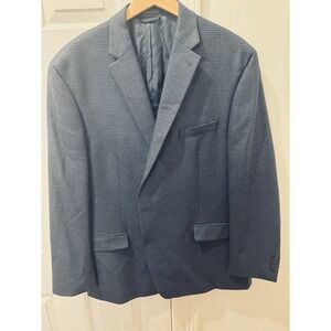 Lauren Ralph Lauren Men's Blazer Sport Coat 50L Blue Stretch Textured Macy's